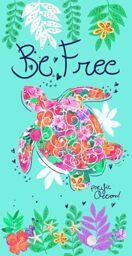 Miracle Home. Be Free Microfibre Towel, 100% Polyester, 75 x 145 cm. 15551