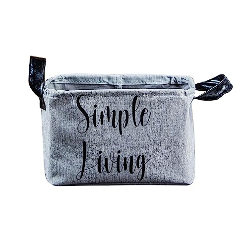 WELL HOME MOBILIARIO & DECORACI??N Grey Handles Organizer Basket