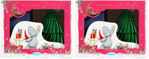 Me to You Tatty Teddy Candle Holder With Tree Candle (Pack of 2)