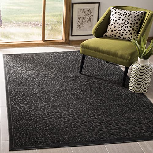 Safavieh Transitional Indoor Woven Rectangle Area Rug, Paradise Collection, PAR120, in Charcoal / Multi, 122 X 170 cm for Living Room, Bedroom or Any Indoor Space
