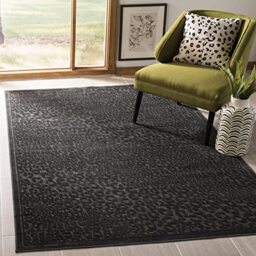 Safavieh Transitional Indoor Woven Rectangle Area Rug, Paradise Collection, PAR120, in Charcoal / Multi, 122 X 170 cm for Living Room, Bedroom or Any Indoor Space