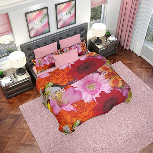 PETTI Artigiani Italiani-Double Duvet Cover, Bedding Set, Satin, 100% Made in Italy