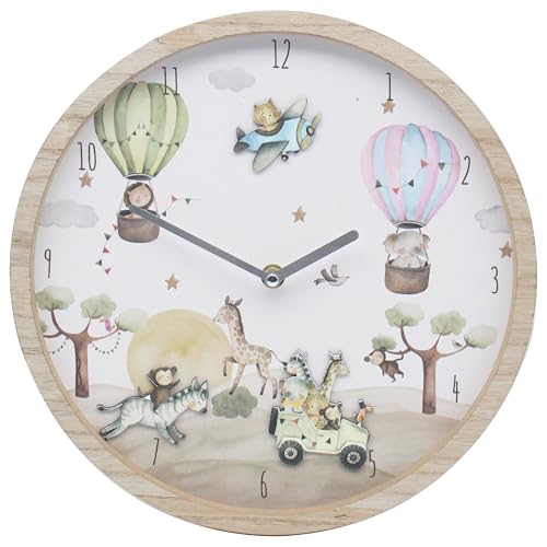 Lesser & Payvey Dream Big Wooden Clock Decorative Wall Clock for Home Office Kids Room Silent Display Clock for Living Room Bedroom Stylish Gift