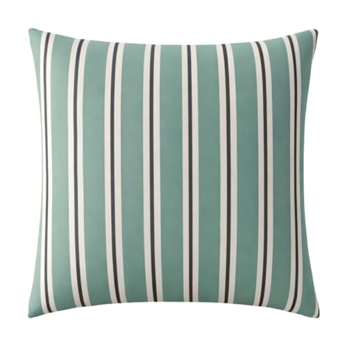 A Demain, ZEPHIR Printed Bamboo Cotton Viscose Pillowcase 63 x 63 cm Blue Grey