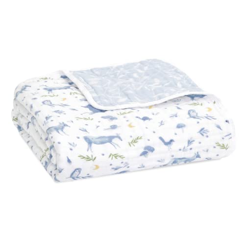 aden + anais Dream Baby Blanket - Pack of 1 - Large Breathable 100% Cotton Muslin Bedding - Cot Blankets For Newborns & Infant Boys & Girls - Baby Shower or Gift - Outdoors