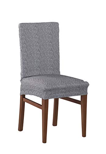 Estoralis Albi Elastic Chair Cover with Backrest Brown Standard Size