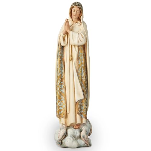 "BC Catholic Our Lady of Fatima Statues, Blessed Virgin Mary Figurine for Altar, Holy Mother Madonna 12"" H, Religious Gift to Mom, Classical Renaissance Sculpture by Buildclassic"