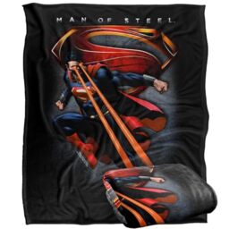 "LOGOVISION Superman Man of Steel Character Symbolic Silky Touch Super Soft Throw Blanket 50""x60"""