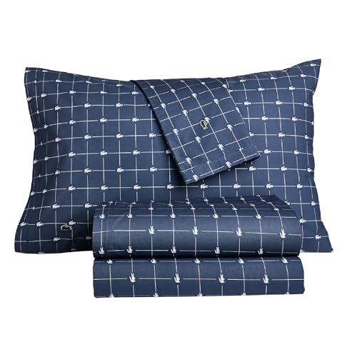 Lacoste Slice Sheet Set, Queen, Vintage Indigo
