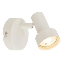 BRILONER - Wall Light, Adjustable, GU10 Socket, max. 9W, Wall Lamp, Bedside Lamps, Reading Light, Lounge, Bedroom Lamp, Kitchen, Spotlight, Hall, Living Room, 8 x 10.5 cm, Off White