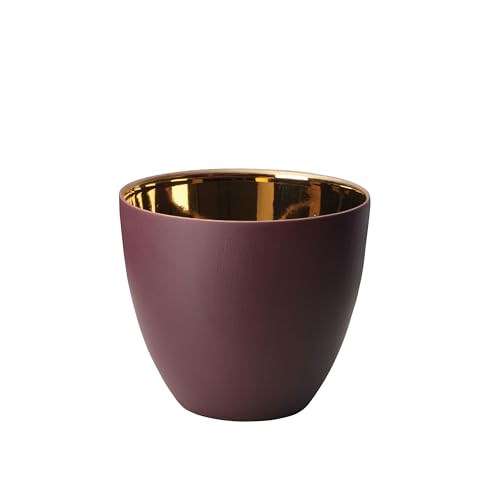 ASA Tea Light Holder, Porcelain, Red, 9