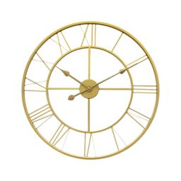 Technoline WT1618 60 cm Wall Clock in Gold with Roman Numerals Filigree Subtle Metal