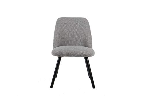 Aspect Harlow Set of 2 Upholstered Dining Chair, Beech, Mixed Grey, 53.5(W) x69(D) x78(H) cm