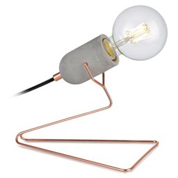 Teamson Home Pettit Table Lamp, Reading Desk Light, Modern Lighting in Rose Gold