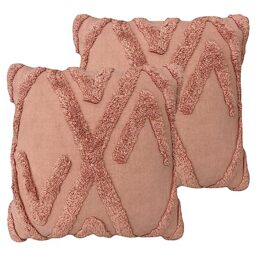 furn. Kamjo Geometric Tufted Polyester Filled Cushion - Twin Pack