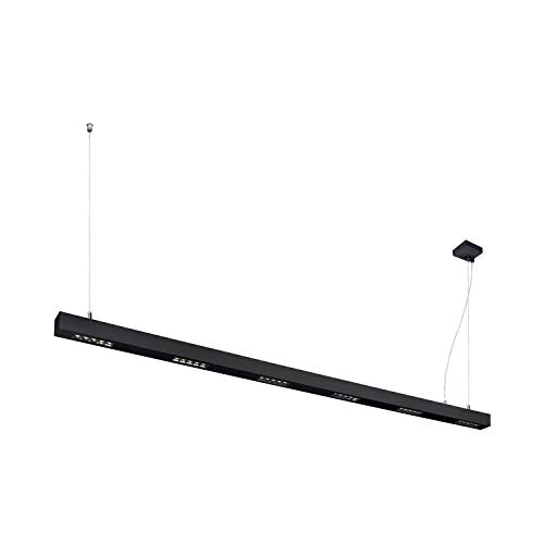 SLV Pendant Light Q-LINE PD/Living Room lamp, Interior Lighting, Dining Room Drop Light, LED, Ceiling Light / 4000K 93W 4600lm Black dimmable 30 Degrees