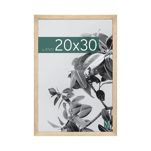 MCS Studio Gallery 20x30 Picture Frame Natural Woodgrain, Photo Frame for Photos, Posters & Art Prints (1-Pack)