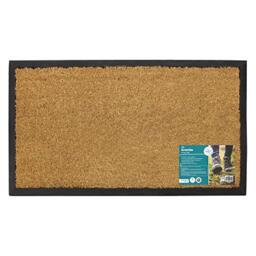 JVL 02-652 Plain Granite Design Tufted Coir Rubber Base Door Mat,40 x 70cm approx