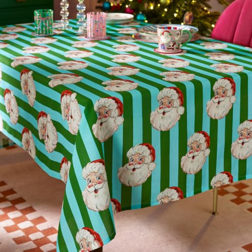 Eleanor Bowmer Santa Cotton 137x229cm Table Cloth Green
