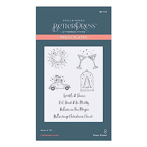Spellbinders Christmas Icons Press Plate from the BetterPress Christmas Collection