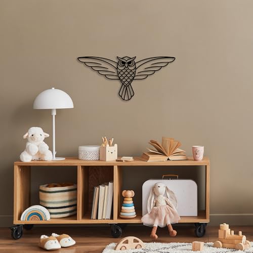 Stylish Black Decorative Metal Wall Accessory, 17 x 38 cm, 100% Metal, 1 mm Thickness, Perfect for Home Decor and Modern Spaces, Easy to Hang