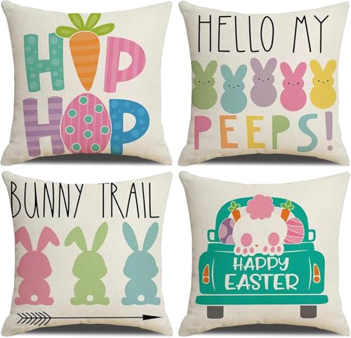 Hongsome Easter Pillow Covers 20x20in