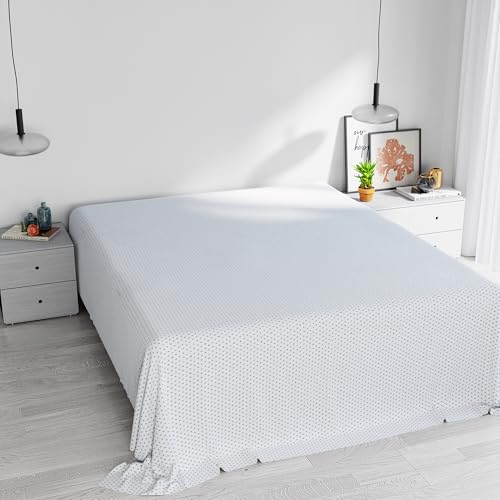 Max Color top Sheet,180x300cm,Polka dots Smoke, 100% Cotton, DOUBLE