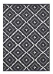 HANSE Home Rug Snug - Short Pile Rug Modern Diamond Design Rugs for Dining Room, Living Room, Children's Room, Hallway, Bedroom, Kitchen - Black Cream 120 x 170 cm