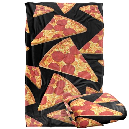Jq Licensing - James Piazza Pizza Pattern Silky Touch Super Soft Throw Blanket 91 x 147 Cm