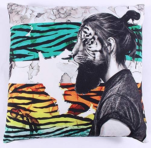 Decorative Square Cushion cover 45 x 45 cm for Home made from Cotton for Living Room Sofa Bedroom cc364