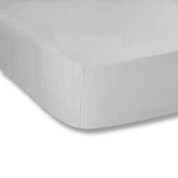 Plain Dyed Silver Fitted Sheet 200 x 200 cm