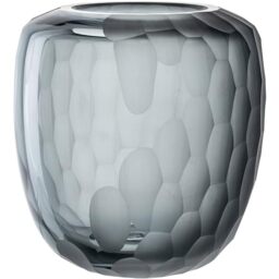 Leonardo Bellagio 036450 Ball Vase Made Glass with Structure Exterior Handmade Height 19 cm Diameter 16.5 cm Anthracite