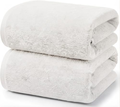 Ruggeri, Set 2 Bath Towels 70x140 cm, Cotton, White