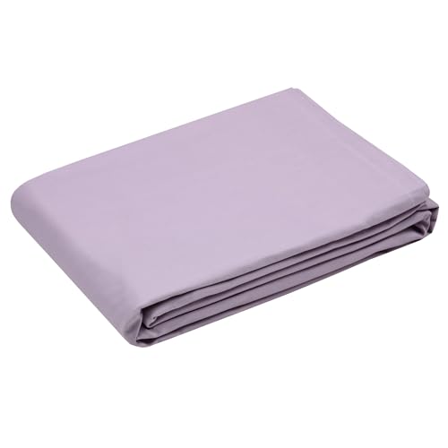STOF - Flat Sheet - Size 240 x 300 cm - Cotton Percale Quality - 100% Oeko-Tex Certified Cotton - Mauve Colour - Elysee Model - Bed Linen for Home - Soft and Comfortable