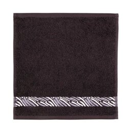 frottana Shadow face cloth 30 x 30 cm, 100% cotton, graphite