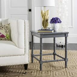 Safavieh Modern Accent Table with Wooden, in Grey, 50 X 50 X 55.88