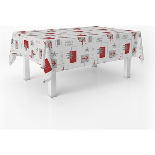 ECOMMERC3 - Oilcloth Tablecloth Rectangular Table Size 300 x 140 cm Style, Durability and Easy Cleaning for Your Table ??? Stain Resistant and Waterproof Oilcloth Tablecloth