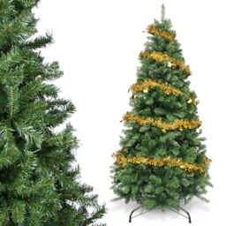 YEAUPE PRO Artificial Christmas Tree 165 cm - Easy Assembly with 3 Sections - Suitable for Indoor and Outdoor Use, Living Room and Garden - PVC Tree, Green