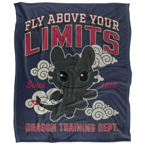 Cute Collegic Toothless Silky Touch Super Soft Throw Blanket 152 X 127 Cm