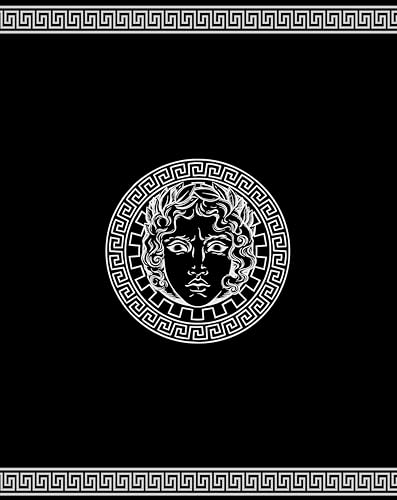 Miracle Home. Beach Towel Egyptian Cotton Athena Large Black, 80% Cotton, 20% Polyester, 140 x 175. 12009 Silver