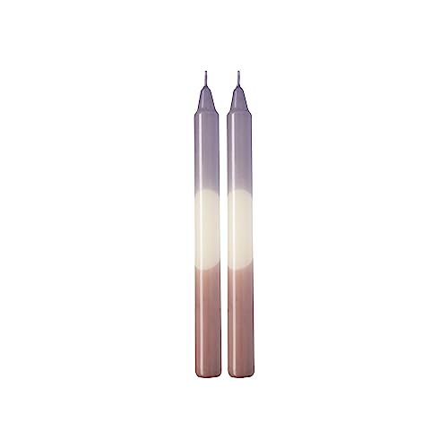 like. by Villeroy & Boch Like Home Taper Candle Lavender & Grape, 2 x 23 cm, 2 Items, Multicoloured