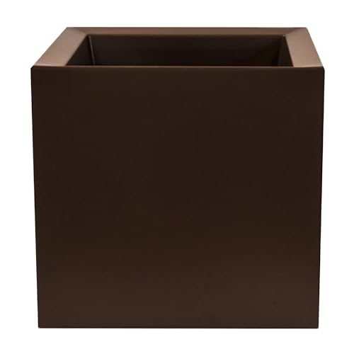 "Planter model ""dan-i"" cube 130L bronze"