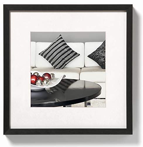 walther design Picture Frame Black 30 x 30 cm Aluminium with Passe-PArtOut, Chair Aluminium Frame AJ330B