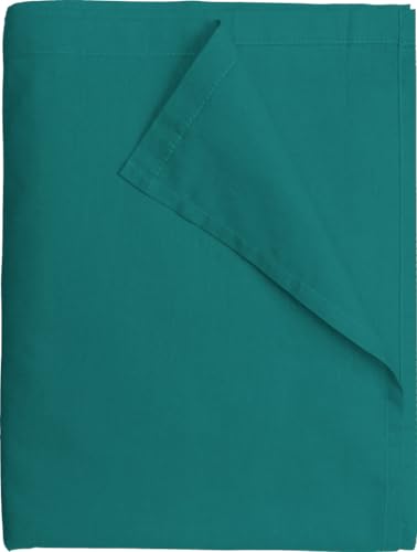 Flat Sheet 240 x 300 cm Turquoise Green – 100% Cotton 57 Thread Count