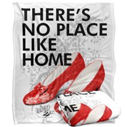 "LOGOVISION Kids The Wizard of Oz No Place Like Home Ruby Slippers Silky Touch Super Soft Throw Blanket 50""x60"""