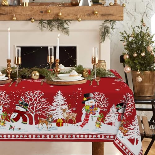 Yighty Christmas Tablecloth 60x102Inch