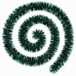 4 Pcs Chunky Christmas Tinsel Garland 2m Emerald Xmas Decoration