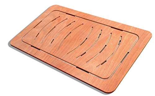 Castelmerlino 94 Shower Board in Okumè Marine Plywood cm 104 x 62 for Plates cm 120 x 80