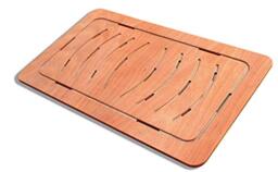 Castelmerlino 94 Shower Board in Okumè Marine Plywood cm 104 x 62 for Plates cm 120 x 80