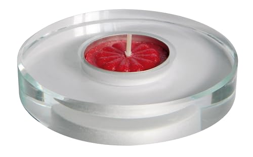 Clear Glass Tealight Holder Diameter 10 cm